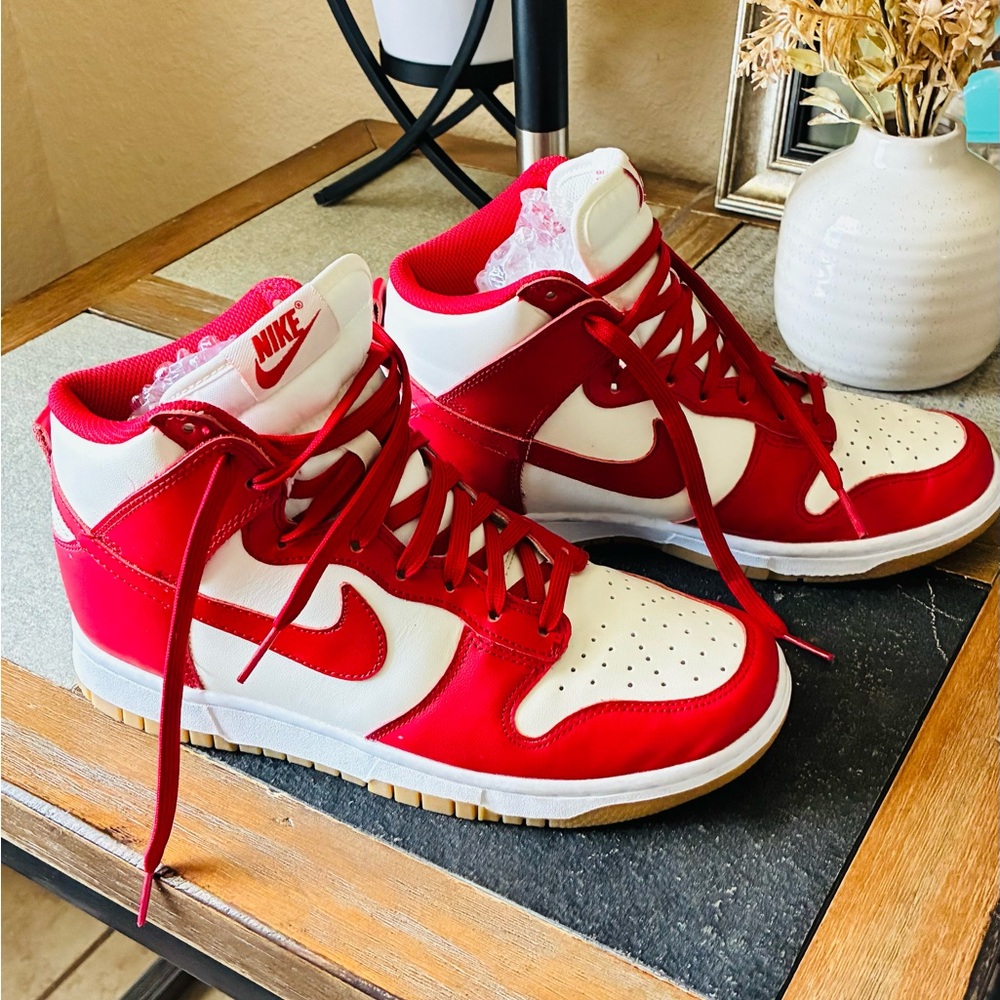 Nike Red and White Sneakers